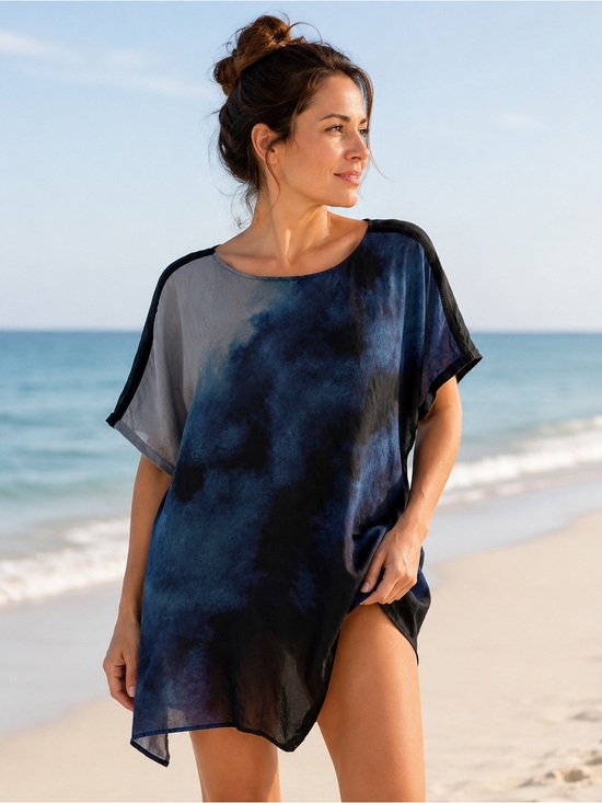 Johnny Was Other - Pete & Greta Johnny Was Tie Dye Asymmetrical Top SM